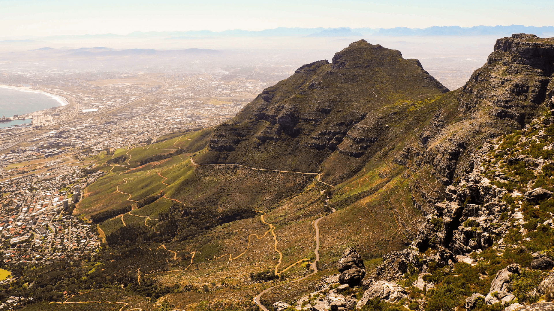 View from Table Mountain, Cape Town, South Africa by Emily Fraser