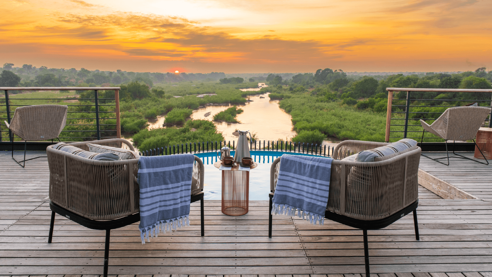 View from the Kruger Shalati 'Train on the Bridge' hotel, Greater Kruger National Park, South Africa by Kyle Lewin