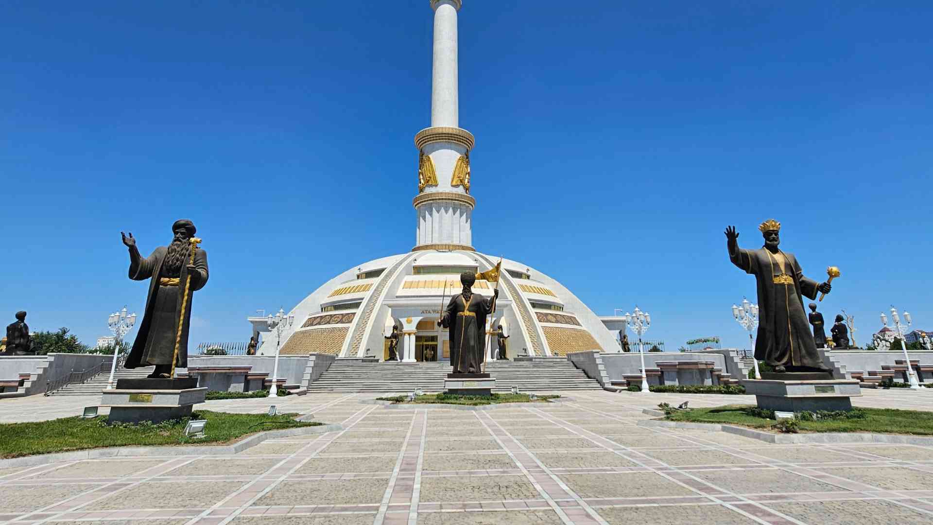 Independence Park, Ashgabat, Turkmenistan by Priscilla Aster