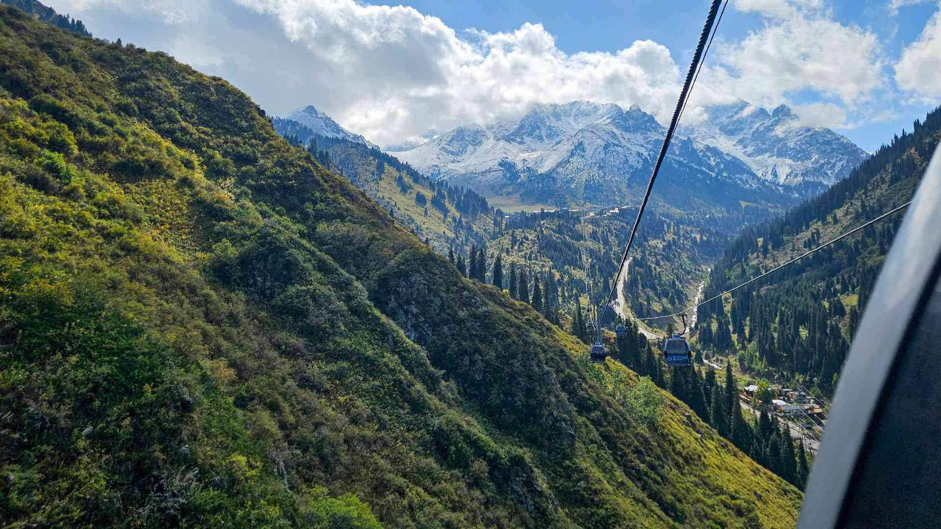 Medeu Cable Car, Almaty, Kazakhstan by Priscilla Aster