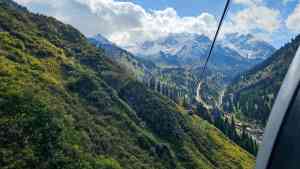 Medeu Cable Car, Almaty, Kazakhstan by Priscilla Aster
