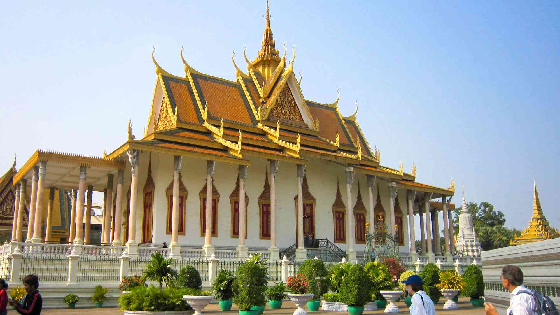 The lavishly decorated Royal Palace in Phnom Penh on a Cambodia tour