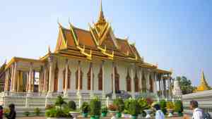 The lavishly decorated Royal Palace in Phnom Penh on a Cambodia tour
