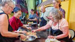 Cooking class on a Vietnam tour