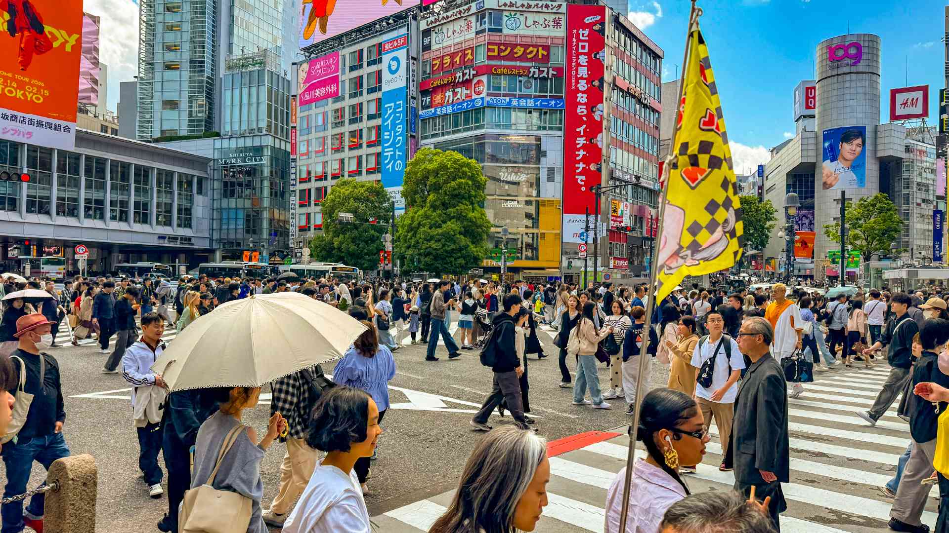 Shibuya Crossing in Tokyo, Japan by Nicky Bevan