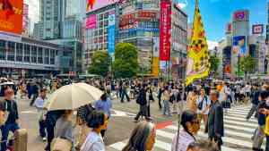 Shibuya Crossing in Tokyo, Japan by Nicky Bevan