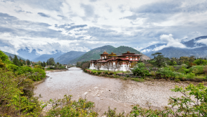 Punakha Dzong in Punakha, Bhutan by Edwin van Ree