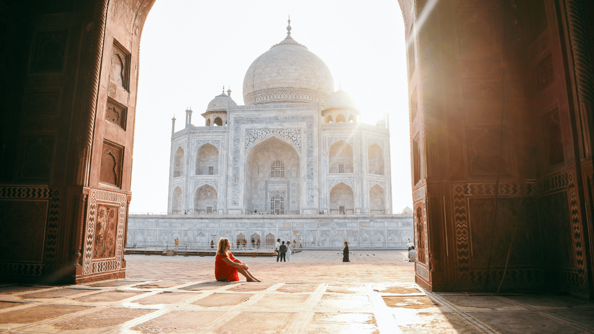 Taj Mahal in Agra, India by Hayley Ovens