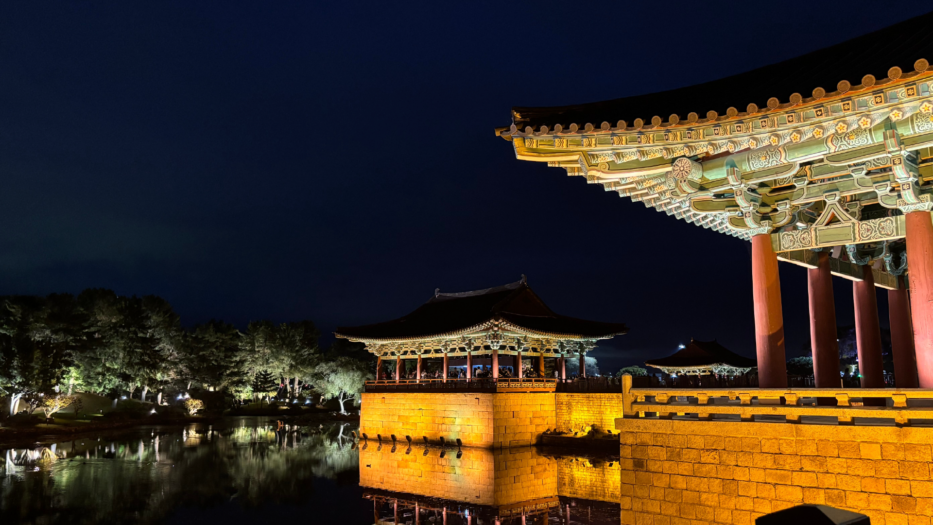 Night time view of Donggung Palace and Wolji Pond in Gyeongju, South Korea by Garam / AdobeStock