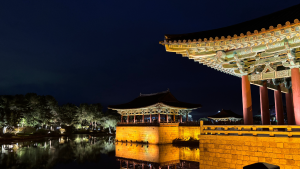 Night time view of Donggung Palace and Wolji Pond in Gyeongju, South Korea by Garam / AdobeStock