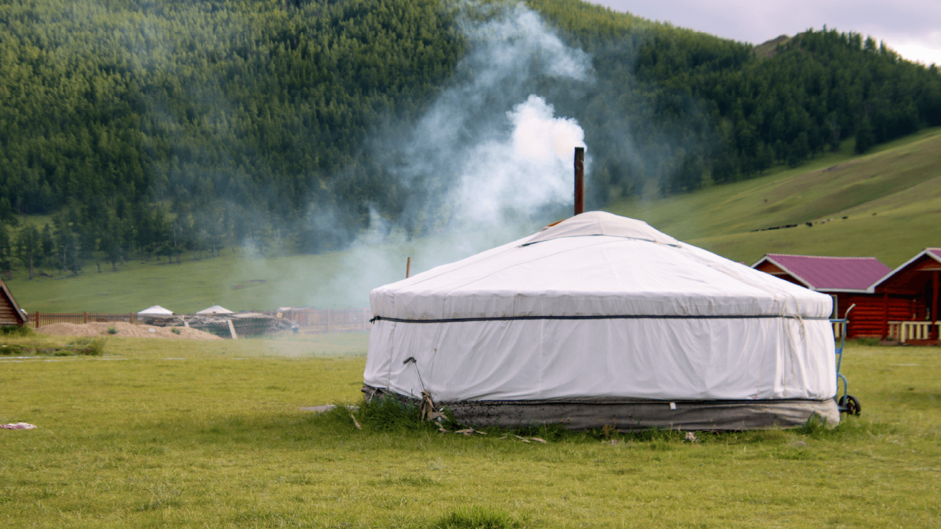 Traditional ger in the Orkhon Valley, Mongolia by Annelieke Huijgens