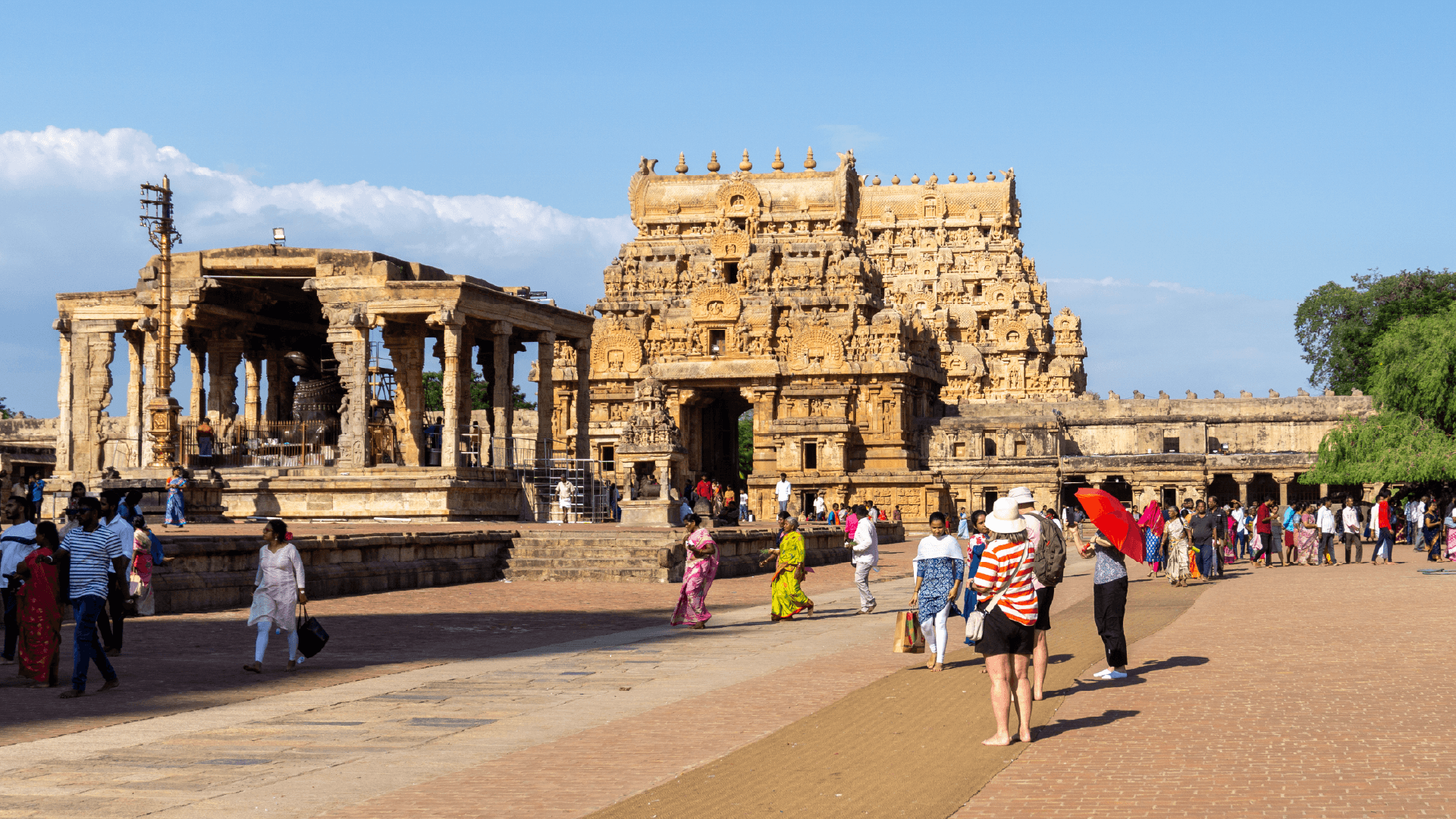 Brihadeeswara Temple in Thanjuvar, India by Chloe Marshman