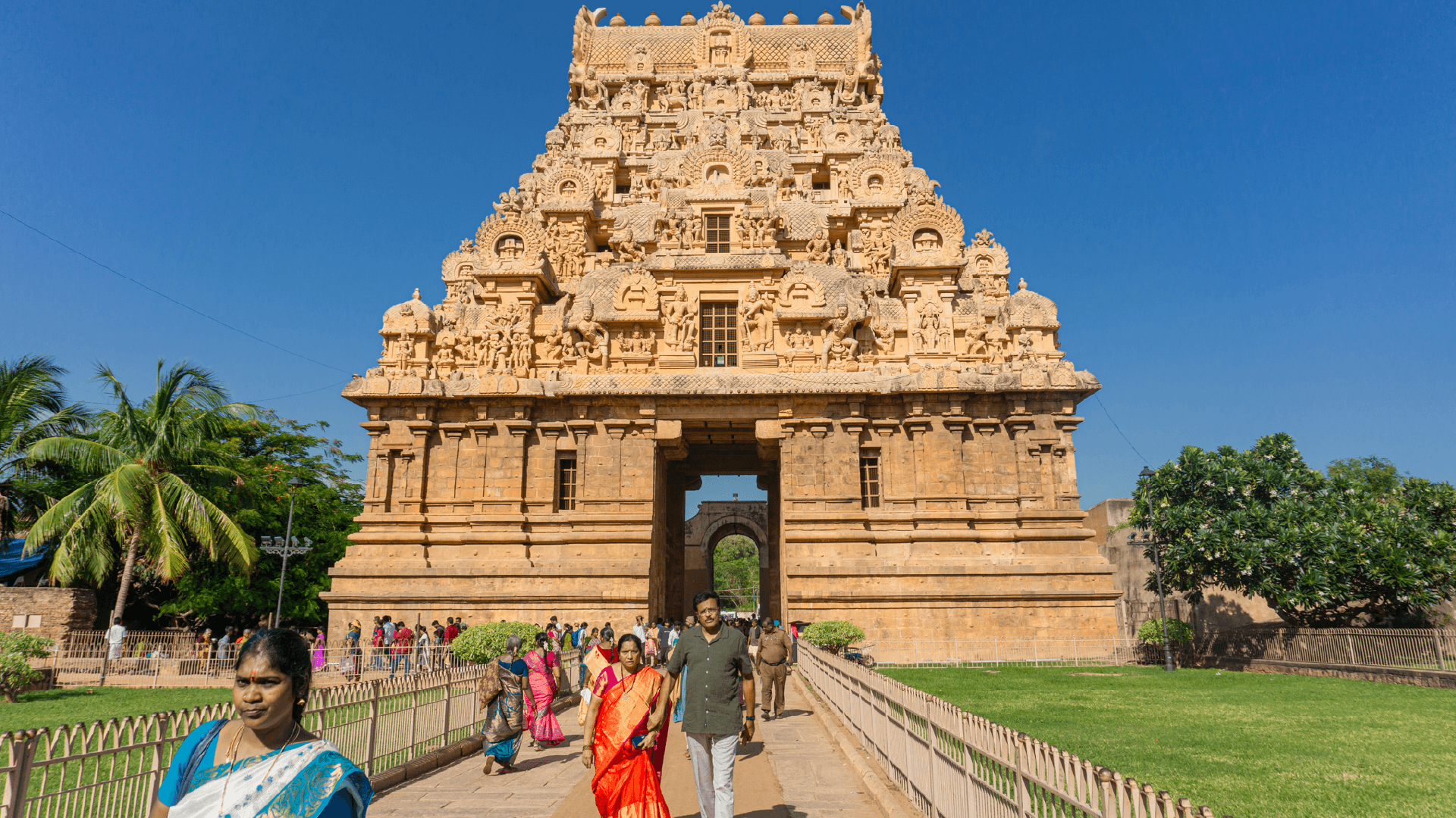 Brihadeeswara Temple in Thanjuvar, India by Chloe Marshman