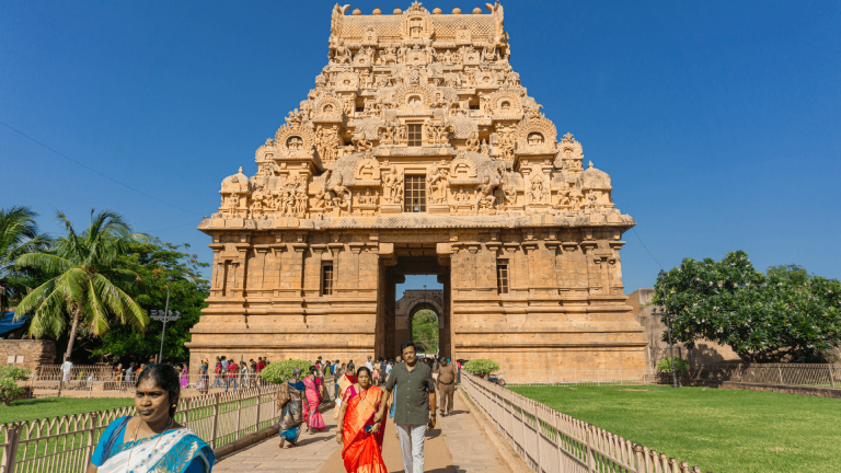 Brihadeeswara Temple in Thanjuvar, India by Chloe Marshman
