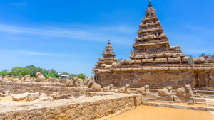 Shore Temple in Mahabalipuram, India by Chloe Marshman