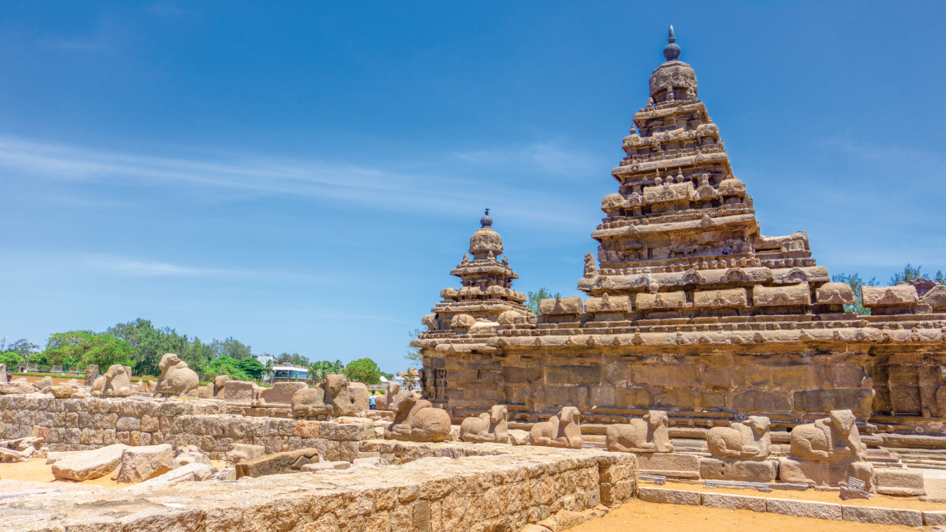 Shore Temple, Mahabalipuram by Chloe Marshman