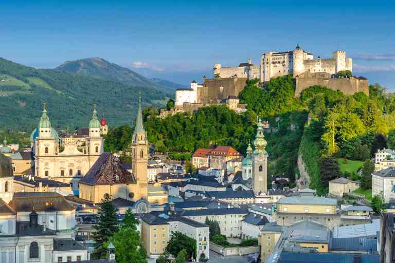 Hohensalzburg Fortress and Old Town, Salzburg, Austria