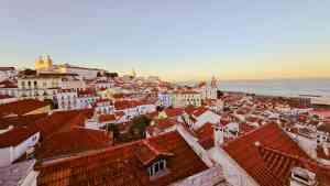 Skyline in Lisbon, Portugal