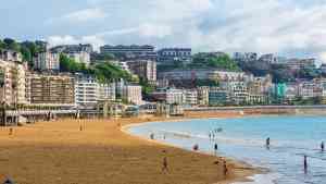 The harbour area in San Sebastián, Spain