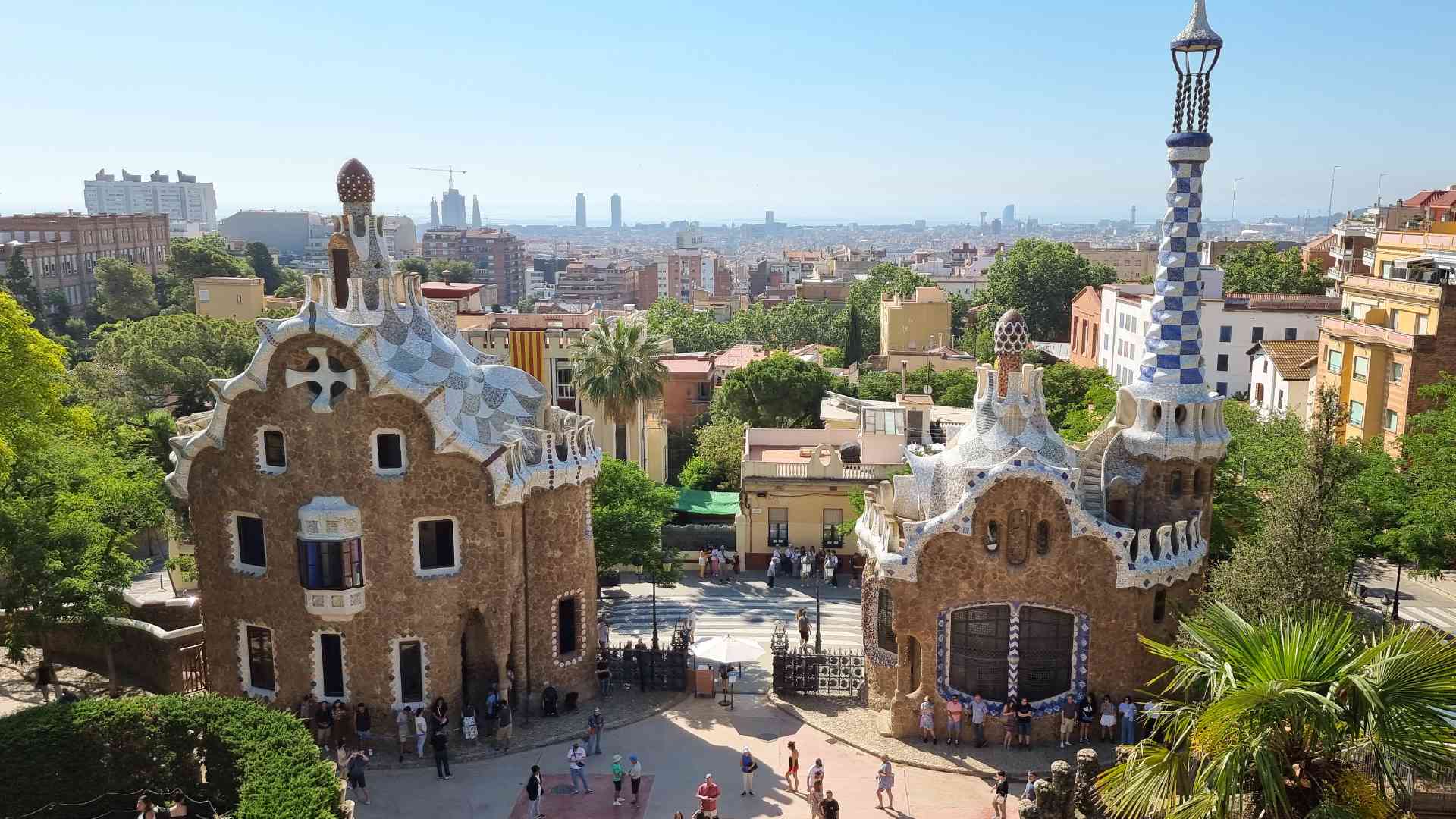 Park Guell in Barcelona, Spain by Dennis Bunnik