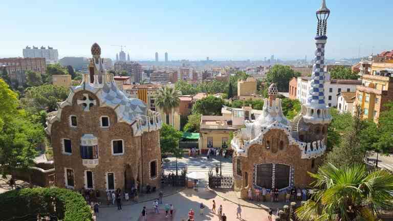 Park Guell in Barcelona, Spain by Dennis Bunnik