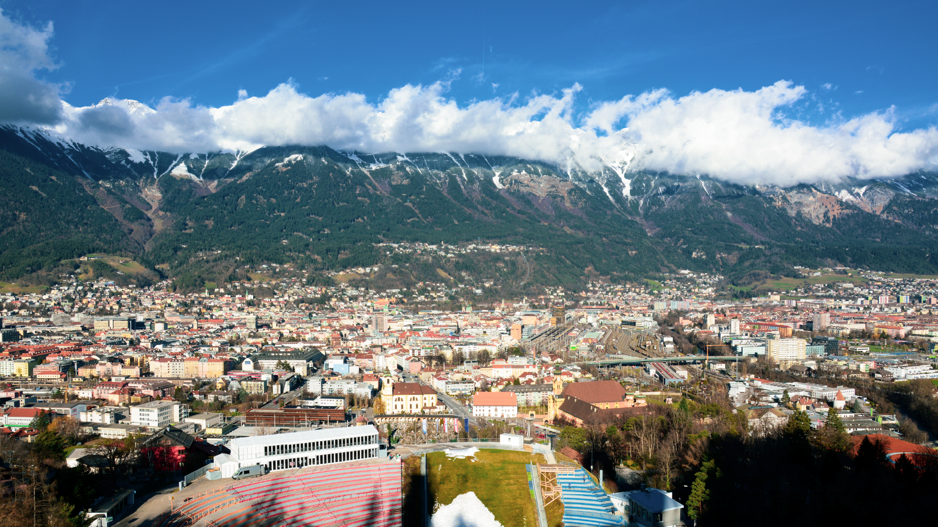 Cityscape of Innsbruck, Austria by Victoria Hearn