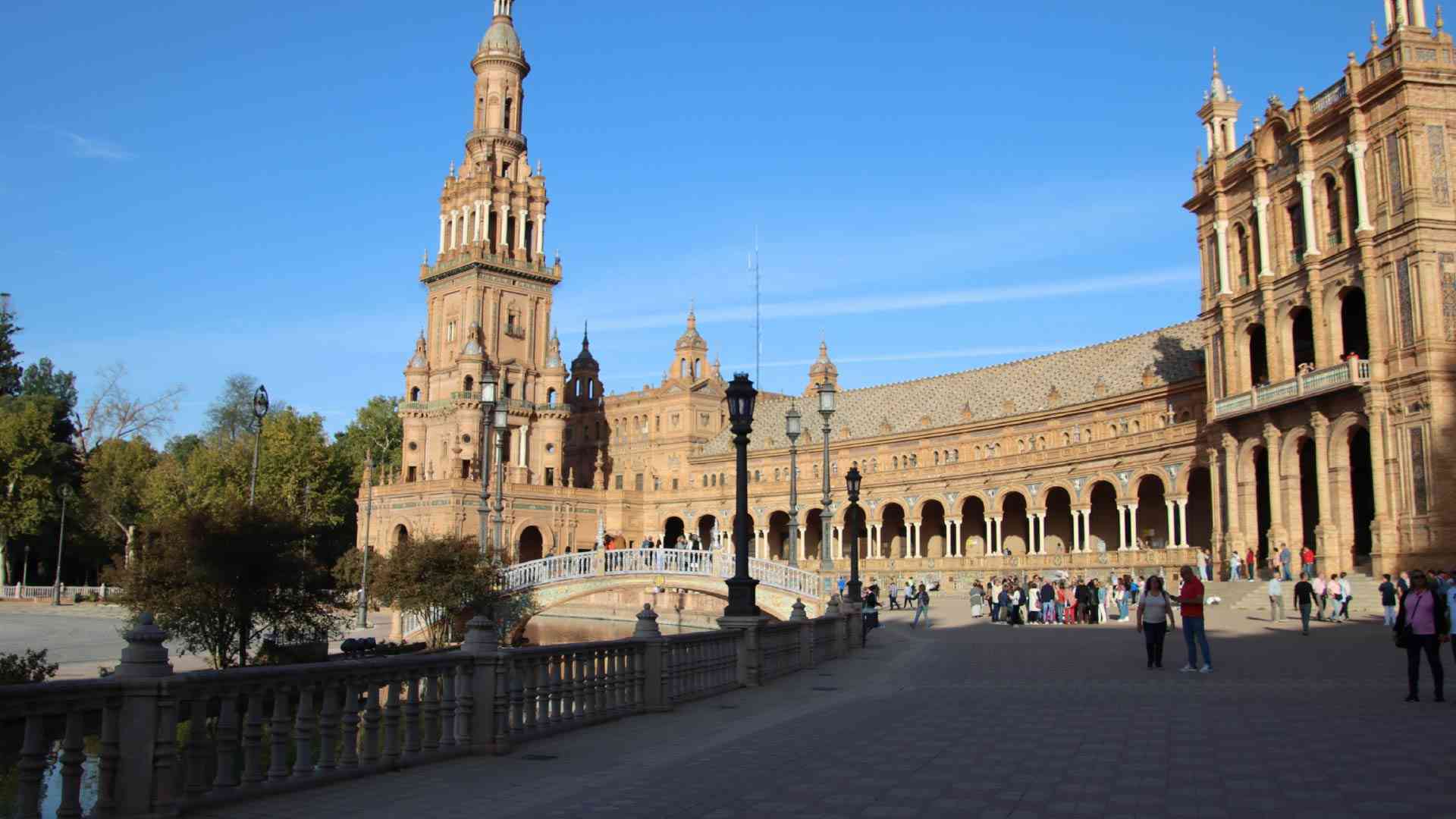 Plaza de España in Seville, Spain