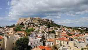 View of the Acropolis in Athens, Greece on a Bunnik Tour