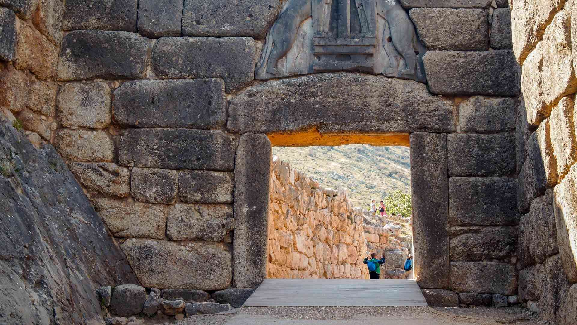 Archaeological site of Mycenae on a Bunnik Tour of Greece