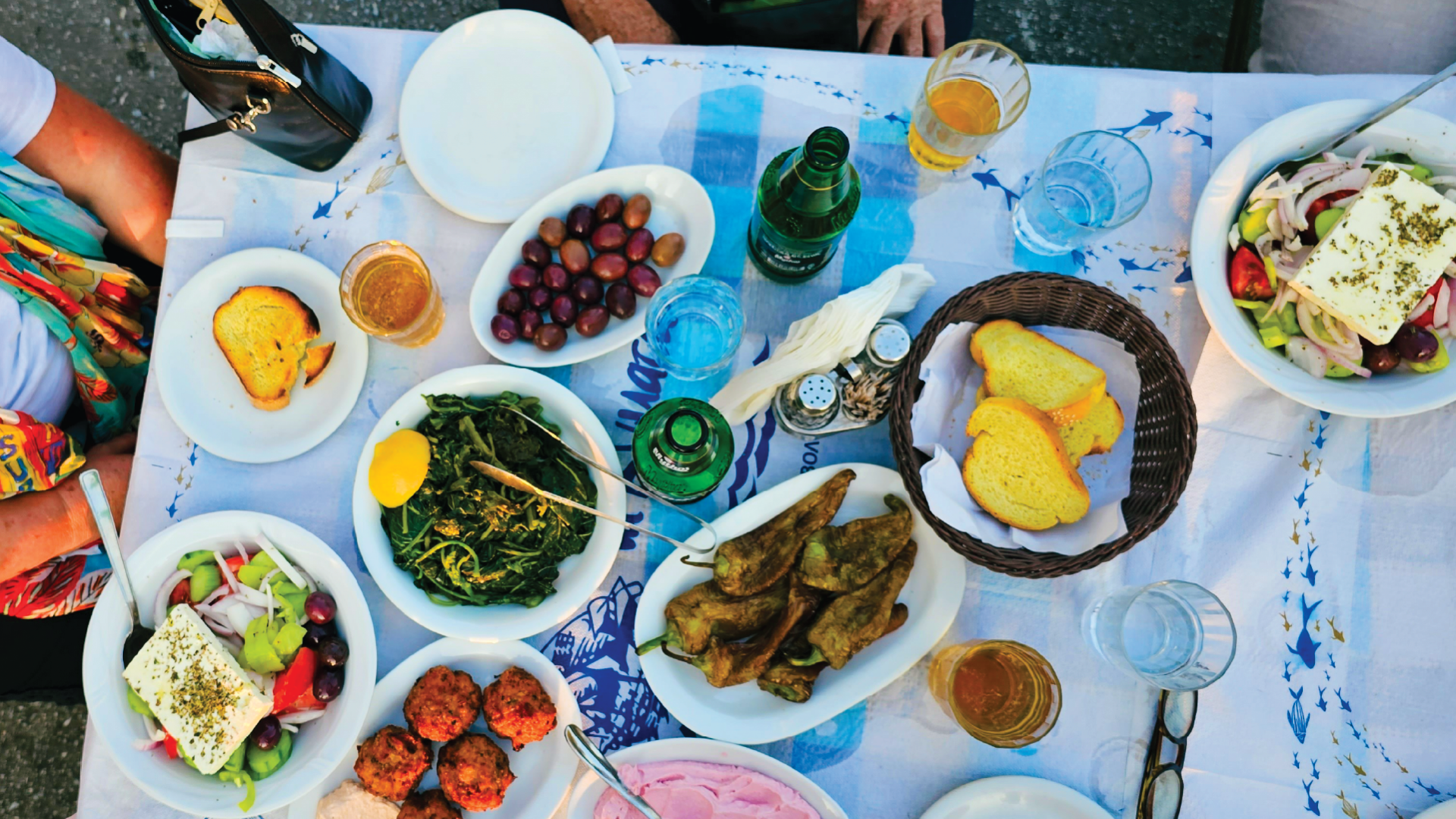 Greek cuisine on a Bunnik Tour of Greece