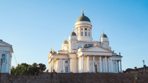 Helsinki Cathedral in Senate Square, Finland by Marion Bunnik