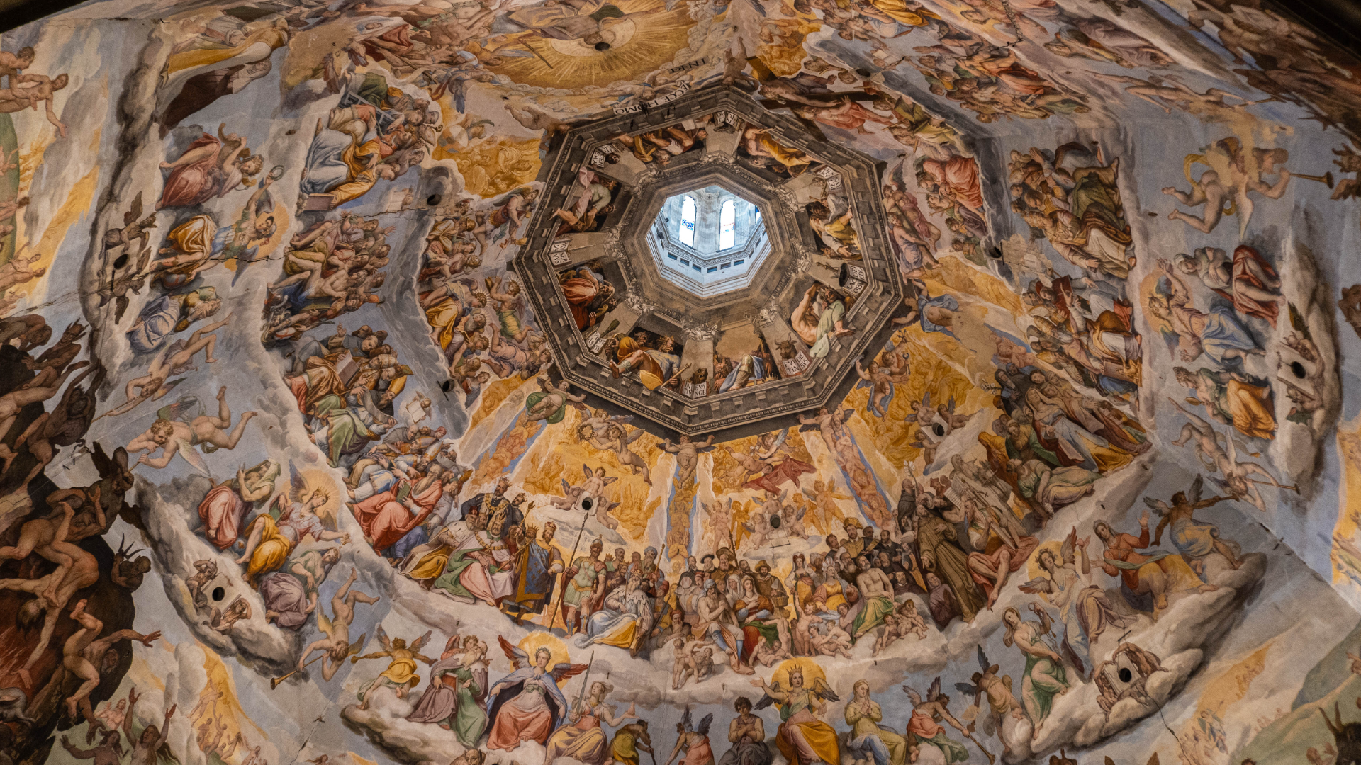 Inside of the Duomo Cathedral in Florence, Italy by Mirza Ariadi