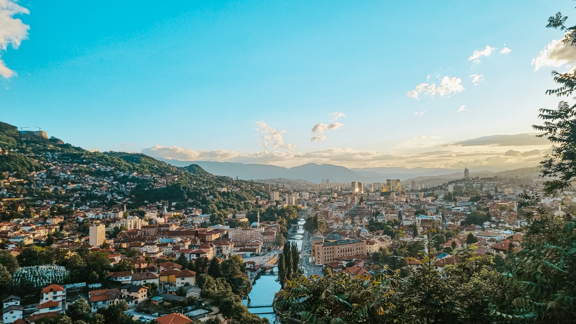 Birdseye view of the city of Ljubljana in Bosnia & Herzegovina by Rachel McMahon