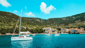 View of the coast on Vis Island, Croatia by Adam Dickson