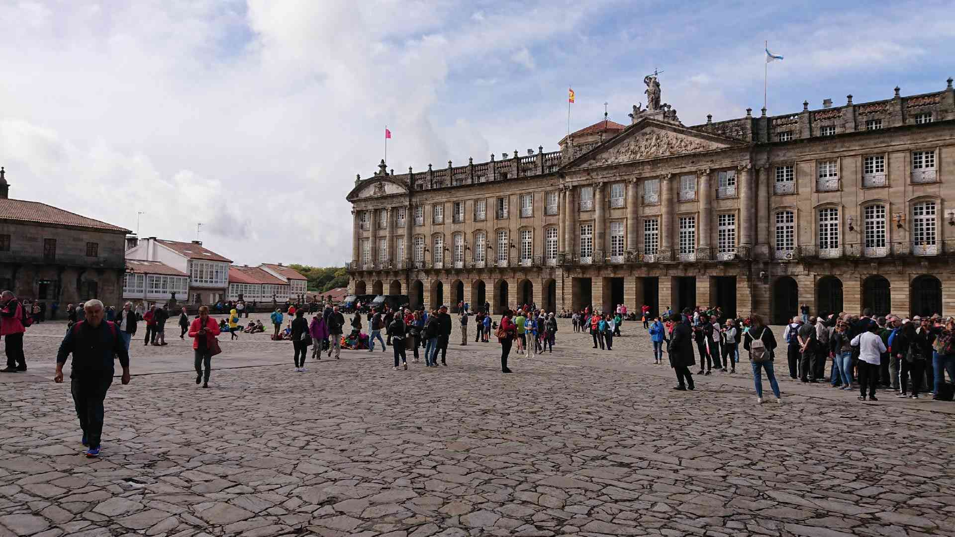 Building in Santiago de Compostela by Priscilla Aster