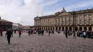 Building in Santiago de Compostela by Priscilla Aster