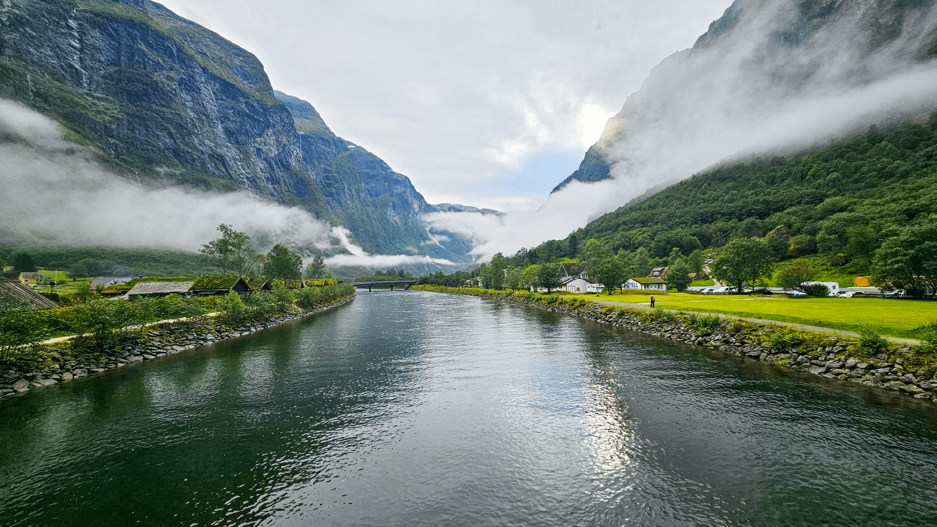 Cruising the Nærøyfjord in Flåm, Norway by Dennis Bunnik