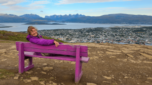 View of Tromsø city, Norway by Dennis Bunnik