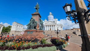 Senate Square in Helsinki, Finland by Dennis Bunnik