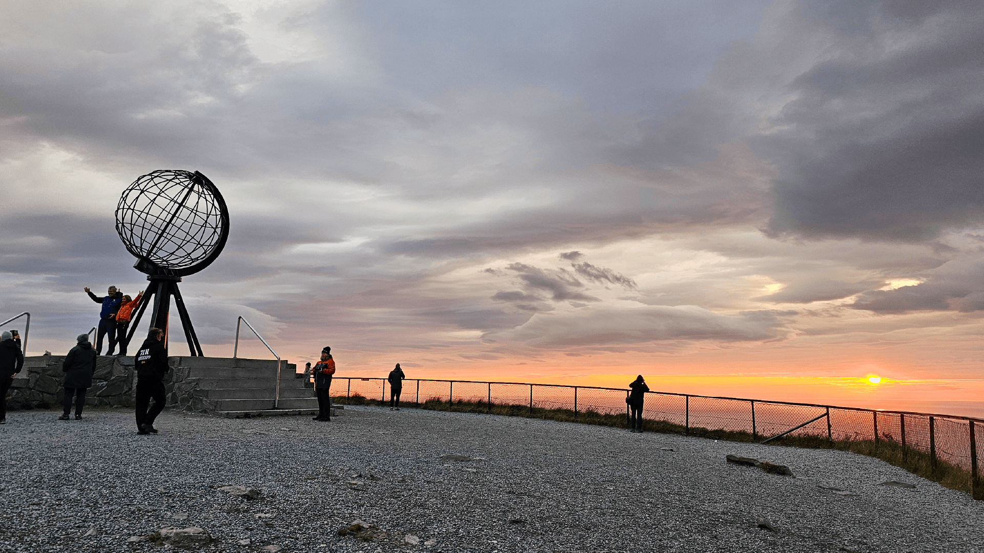 Sunset at North Cape, Norway by Dennis Bunnik