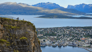 View of Tromsø city, Norway by Dennis Bunnik