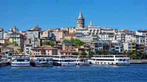 Istanbul from the Bosphorus on a Bunnik Tour of Türkiye & Greece