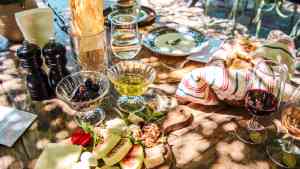 Wine and smallgoods at Karnas Winery, Bodrum on a Bunnik Tour of Türkiye