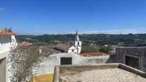 Rooftops in Obidos, Portugal