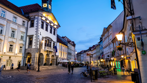Streets in Ljubljana, Slovenia by Dennis Bunnik