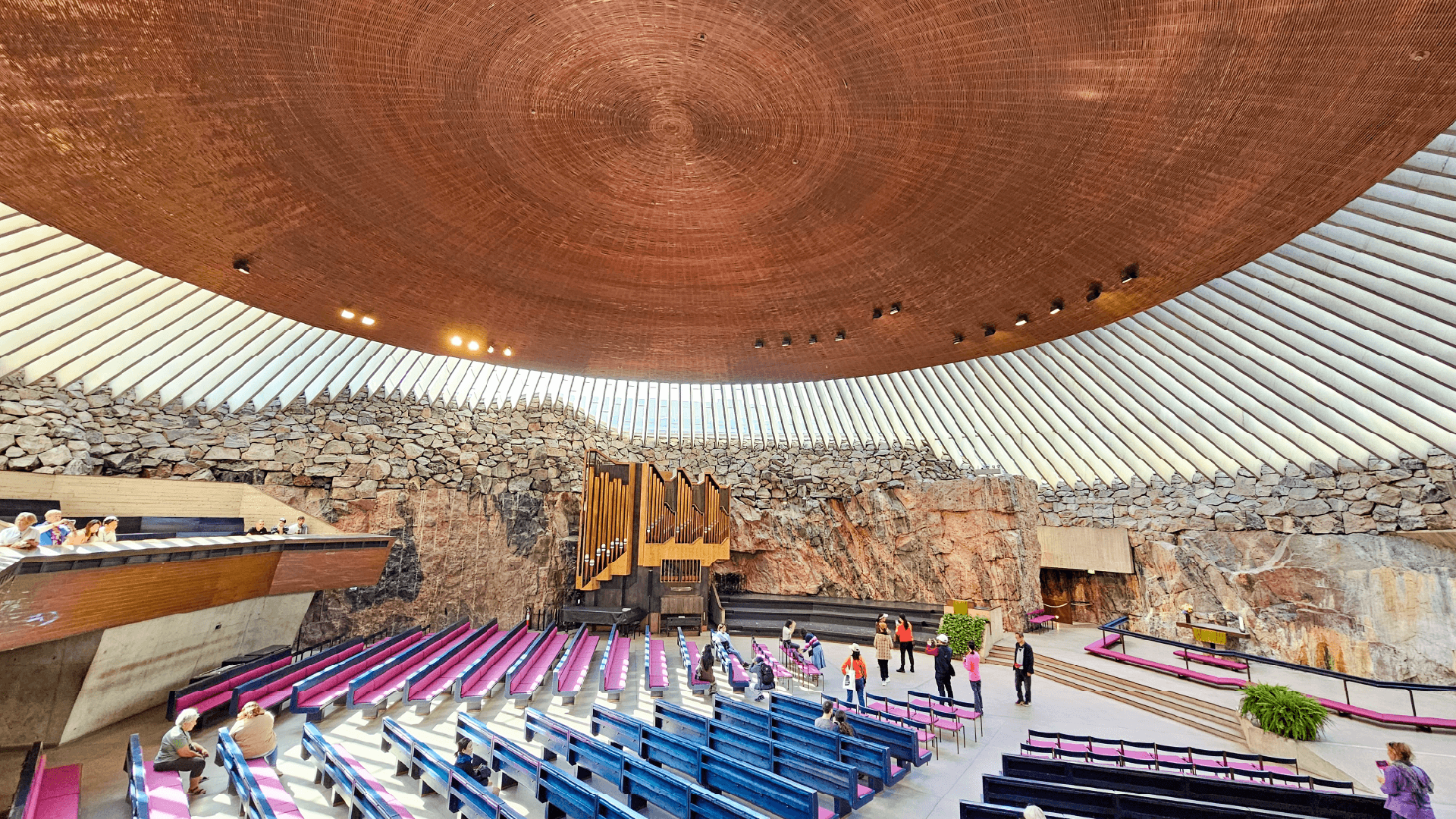 Temppeliaukio (Rock) Church in Helsinki, Finland by Dennis Bunnik