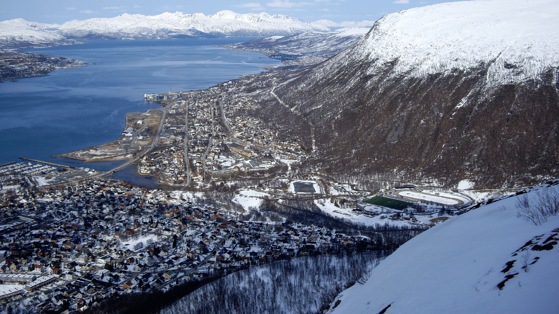 View of Tromsø from the Fjellheisen Cable Car, Norway by Victoria Hearn