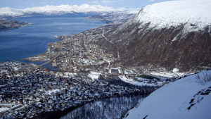 View of Tromsø from the Fjellheisen Cable Car, Norway by Victoria Hearn