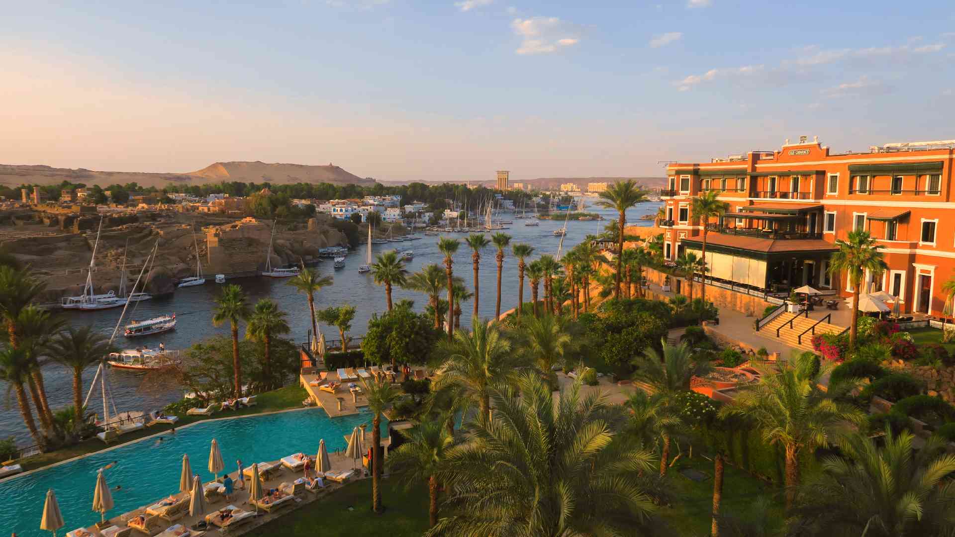 Old Cataract Hotel in Aswan, Egypt by Amie Bunnik