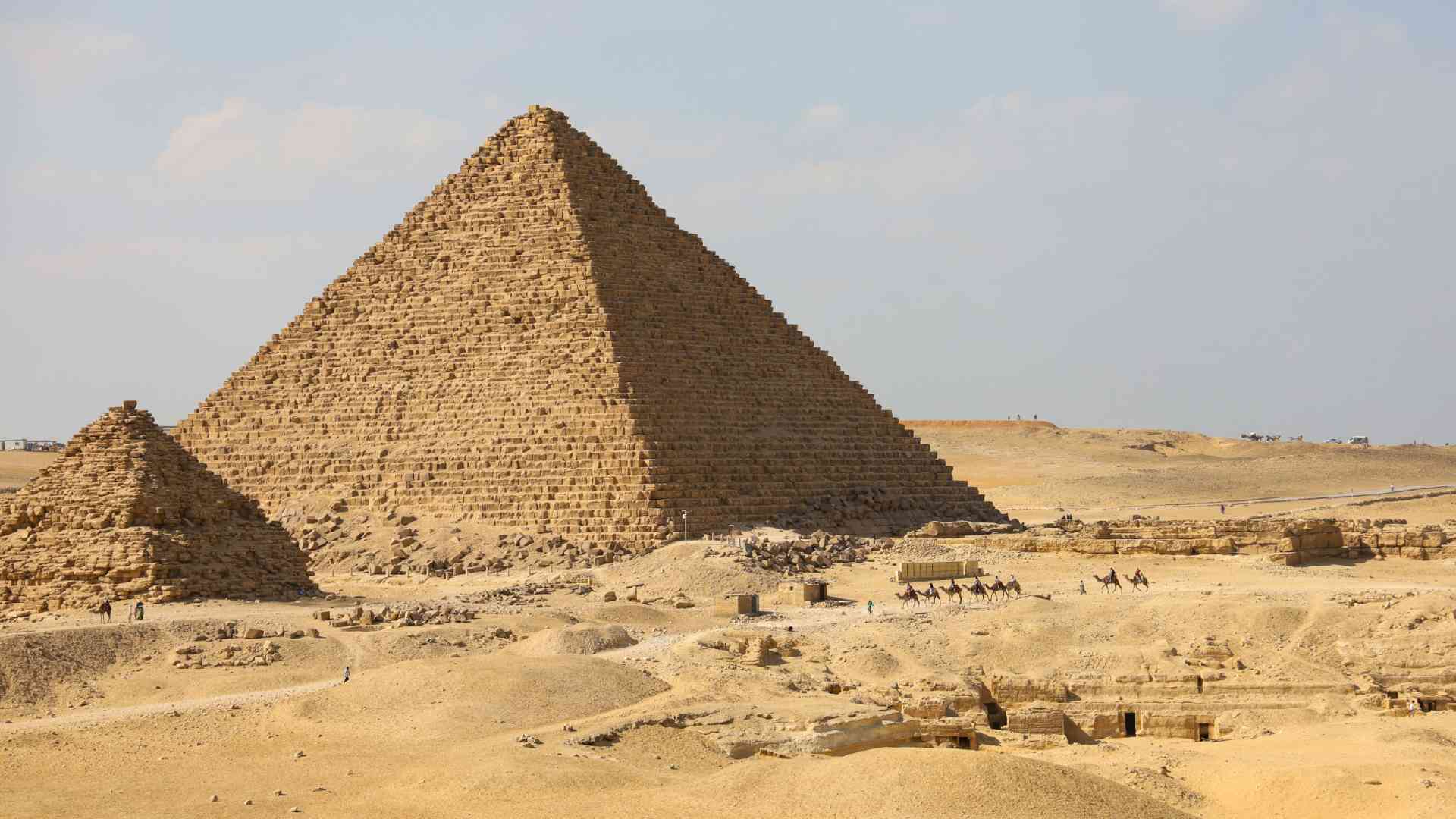 The Pyramids of Giza, Egypt by Megan Pearce